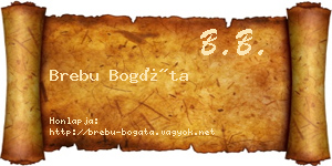 Brebu Bogáta névjegykártya